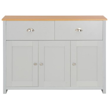 vidaXL Μπουφές Γκρι 112x35x81cm 1 τεμ.