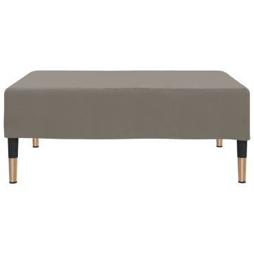 vidaXL Υποπόδιο Ανοιχτό Γκρι 78x56x32 Βελούδινο 78x56x32cm 1 τεμ.
