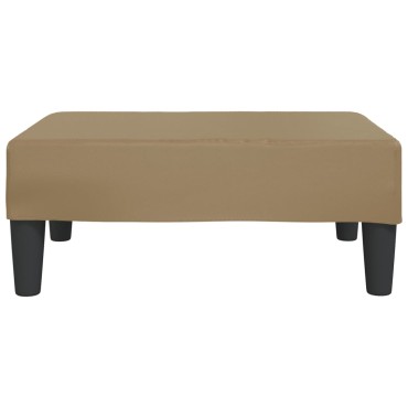 vidaXL Υποπόδιο Καπουτσίνο 78x56x32cm από Συνθετικό Δέρμα 1 τεμ.