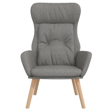 vidaXL Πολυθρόνα Relax Ανοιχτό Γκρι Υφασμάτινη 70x77x94cm 1 τεμ.