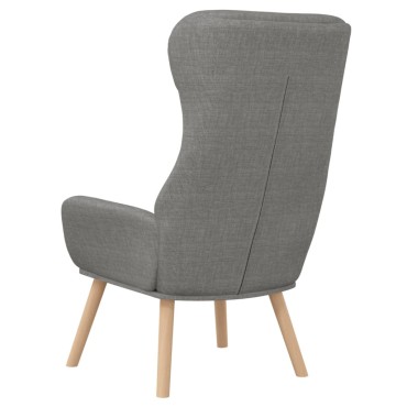 vidaXL Πολυθρόνα Relax Ανοιχτό Γκρι Υφασμάτινη 70x77x94cm 1 τεμ.