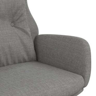 vidaXL Πολυθρόνα Relax Ανοιχτό Γκρι Υφασμάτινη 70x77x94cm 1 τεμ.