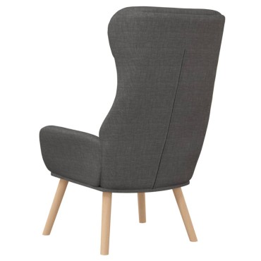 vidaXL Πολυθρόνα Relax Σκούρο Γκρι Υφασμάτινη 70x77x94cm 1 τεμ.