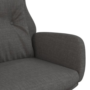 vidaXL Πολυθρόνα Relax Σκούρο Γκρι Υφασμάτινη 70x77x94cm 1 τεμ.