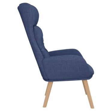 vidaXL Πολυθρόνα Relax Μπλε Υφασμάτινη 70x77x94cm 1 τεμ.