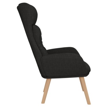 vidaXL Πολυθρόνα Relax Μαύρη Υφασμάτινη 70x77x94cm 1 τεμ.