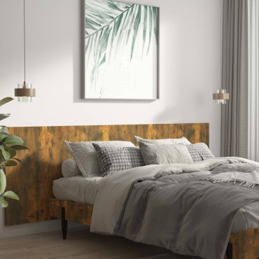 vidaXL Κεφαλάρι Τοίχου Καπνιστή Δρυς 240x1,5x80cm Επεξεργασμένο Ξύλο 1 τεμ.