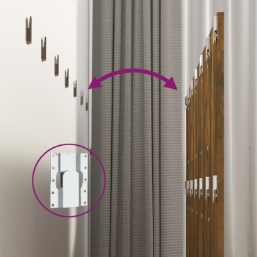 vidaXL Κεφαλάρι Τοίχου Καπνιστή Δρυς 240x1,5x80cm Επεξεργασμένο Ξύλο 1 τεμ.