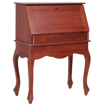 283841 vidaXL Secretary Desk Brown 78x42x103cm Solid Mahogany Wood 1 τεμ.