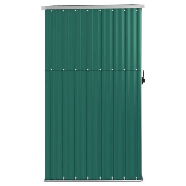 vidaXL Αποθήκη Εργαλείων Κήπου Πράσινη 88x89x161 εκ. Γαλβαν. Ατσάλι