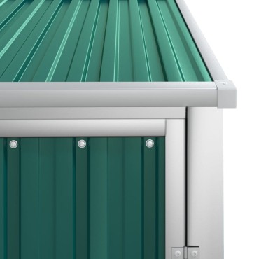 vidaXL Αποθήκη Εργαλείων Κήπου Πράσινη 88x89x161 εκ. Γαλβαν. Ατσάλι