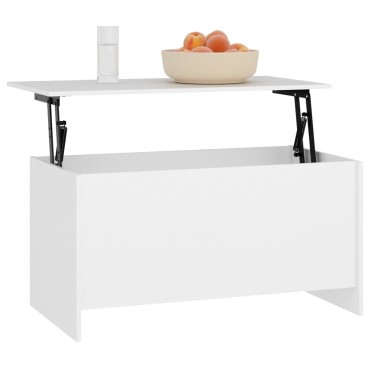 vidaXL Τραπεζάκι Σαλονιού Λευκό 102x55,5x52,5cm Επεξεργασμένο Ξύλο 1 τεμ.
