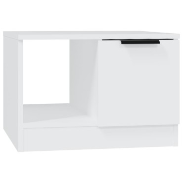 vidaXL Τραπεζάκι Σαλονιού Λευκό 50x50x36cm από Επεξεργασμένο Ξύλο 1 τεμ.