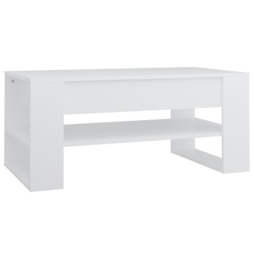 vidaXL Τραπεζάκι Σαλονιού Λευκό 102x55x45cm από Επεξεργ. Ξύλο 1 τεμ.