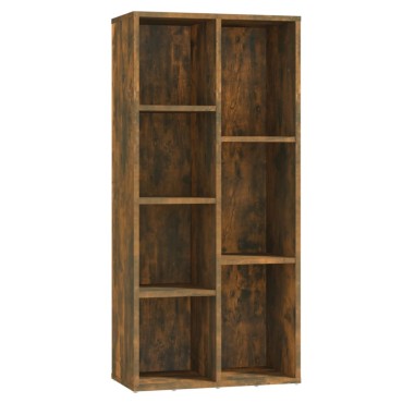 vidaXL Βιβλιοθήκη Καπνιστή Δρυς 50x25x106cm 1 τεμ.