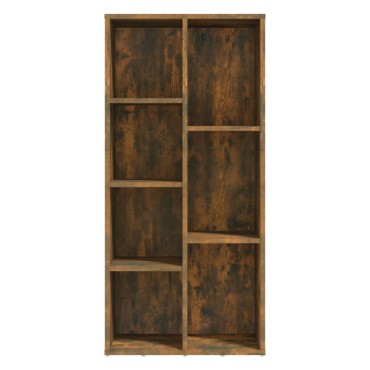 vidaXL Βιβλιοθήκη Καπνιστή Δρυς 50x25x106cm 1 τεμ.