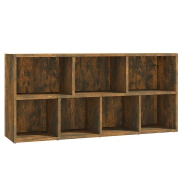 vidaXL Βιβλιοθήκη Καπνιστή Δρυς 50x25x106cm 1 τεμ.