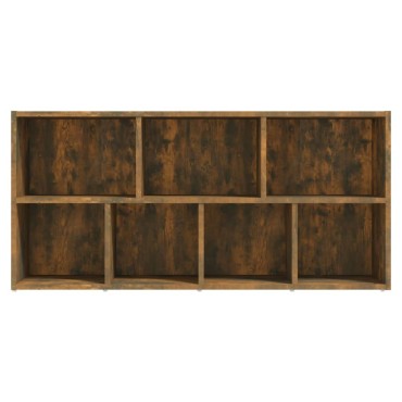vidaXL Βιβλιοθήκη Καπνιστή Δρυς 50x25x106cm 1 τεμ.
