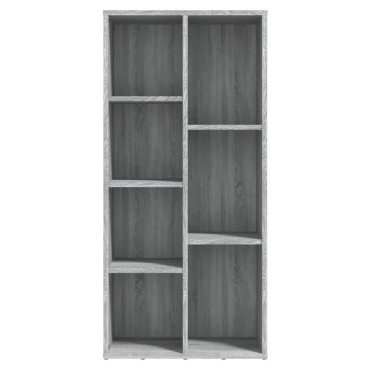 vidaXL Βιβλιοθήκη Γκρι Sonoma 50x25x106cm 1 τεμ.