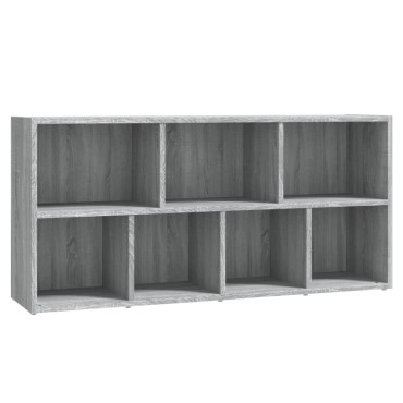 vidaXL Βιβλιοθήκη Γκρι Sonoma 50x25x106cm 1 τεμ.