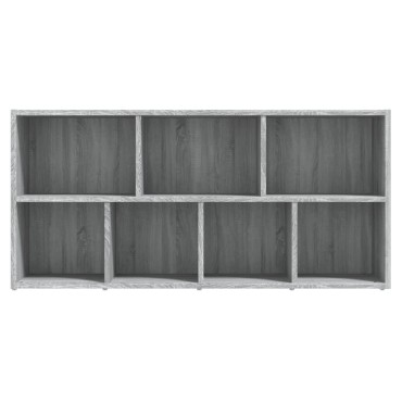 vidaXL Βιβλιοθήκη Γκρι Sonoma 50x25x106cm 1 τεμ.