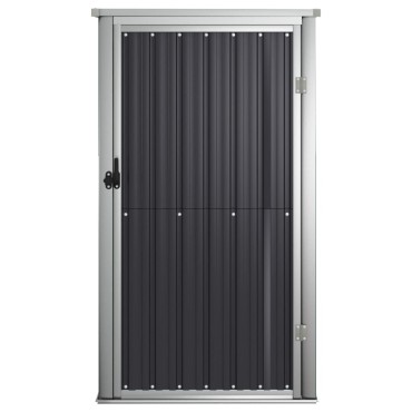 vidaXL Αποθήκη Εργαλείων Κήπου Ανθρακί 88x89x161 εκ. Γαλβαν. Ατσάλι