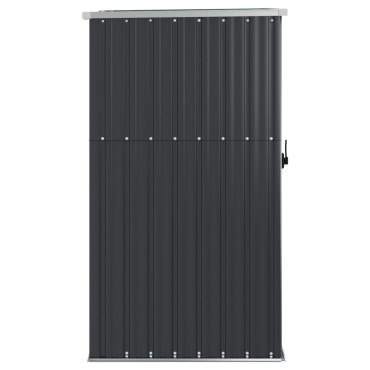 vidaXL Αποθήκη Εργαλείων Κήπου Ανθρακί 88x89x161 εκ. Γαλβαν. Ατσάλι
