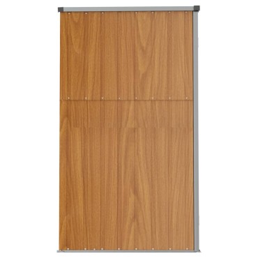 vidaXL Αποθήκη Εργαλείων Κήπου Καφέ 161x89x161 εκ. από Γαλβαν. Ατσάλι