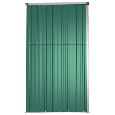 vidaXL Αποθήκη Εργαλείων Κήπου Πράσινη 225x89x161 εκ. Γαλβαν. Ατσάλι
