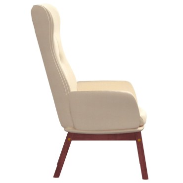 vidaXL Πολυθρόνα Relax Κρεμ Υφασμάτινη 70x77x94cm 1 τεμ.