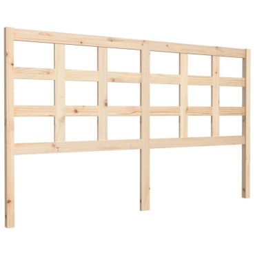 vidaXL Κεφαλάρι Κρεβατιού 165,5x4x100cm από Μασίφ Ξύλο Πεύκου 1 τεμ.