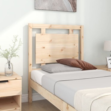 vidaXL Κεφαλάρι Κρεβατιού 80,5x4x100cm από Μασίφ Ξύλο Πεύκου 1 τεμ.