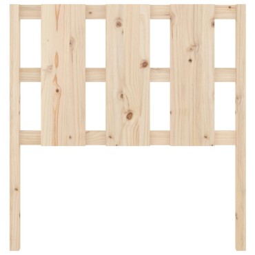 vidaXL Κεφαλάρι Κρεβατιού 105,5x4x100cm από Μασίφ Ξύλο Πεύκου 1 τεμ.