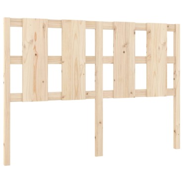 vidaXL Κεφαλάρι Κρεβατιού 125,5x4x100cm από Μασίφ Ξύλο Πεύκου 1 τεμ.
