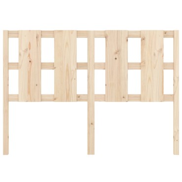 vidaXL Κεφαλάρι Κρεβατιού 125,5x4x100cm από Μασίφ Ξύλο Πεύκου 1 τεμ.