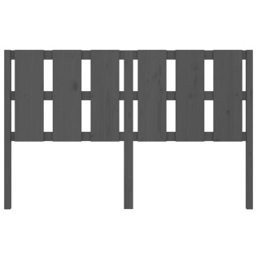 vidaXL Κεφαλάρι Κρεβατιού Γκρι 155,5x4x100cm Μασίφ Ξύλο Πεύκου 1 τεμ.