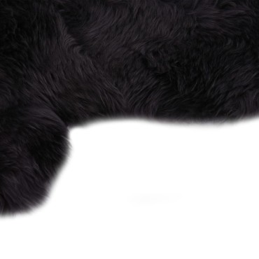 vidaXL Χαλί Σκούρο Γκρι 60x180cm από Γούνα Προβάτου