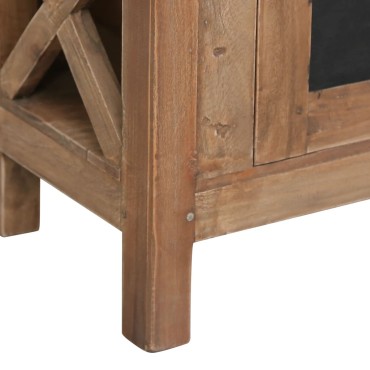 vidaXL Έπιπλο Τηλεόρασης με 3 Συρτάρια Καφέ 120x30x40cm Μασίφ Μαόνι