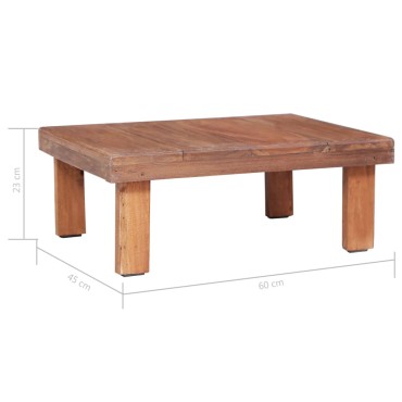 vidaXL Τραπεζάκι Σαλονιού 60x45x23cm από Μασίφ Μαόνι 1 τεμ.