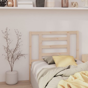 vidaXL Κεφαλάρι Κρεβατιού 96x4x100cm από Μασίφ Ξύλο Πεύκου 1 τεμ.
