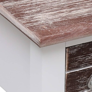 vidaXL Τραπέζι Βοηθητικό Καφέ 40x40x40cm από Ξύλο Παυλώνιας 1 τεμ.