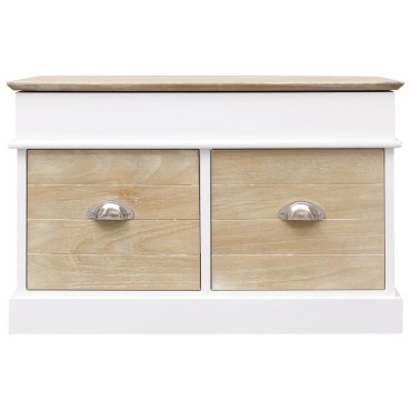 vidaXL Πάγκος Χολ 70x35x45cm από Ξύλο Παυλώνιας 1 τεμ.