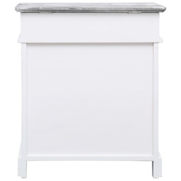 vidaXL Παπουτσοθήκη Γκρι 50x28x58cm από Ξύλο Παυλώνιας