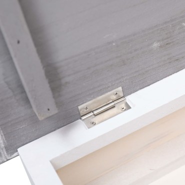 vidaXL Παπουτσοθήκη Γκρι 50x28x58cm από Ξύλο Παυλώνιας