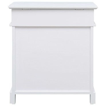 vidaXL Παπουτσοθήκη Λευκή 50x28x58cm από Ξύλο Παυλώνιας