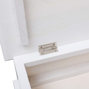 vidaXL Παπουτσοθήκη Λευκή 50x28x58cm από Ξύλο Παυλώνιας