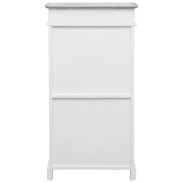 vidaXL Παπουτσοθήκη Γκρι 50x28x98cm από Ξύλο Παυλώνιας