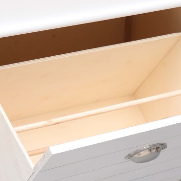 vidaXL Παπουτσοθήκη Λευκή 50x28x98cm από Ξύλο Παυλώνιας
