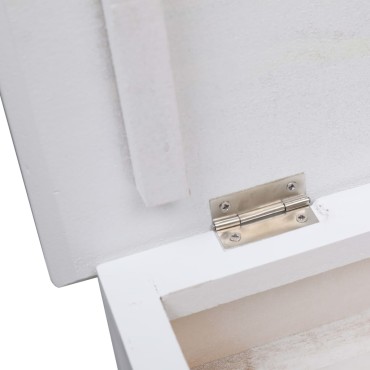 vidaXL Παπουτσοθήκη Λευκή 50x28x98cm από Ξύλο Παυλώνιας