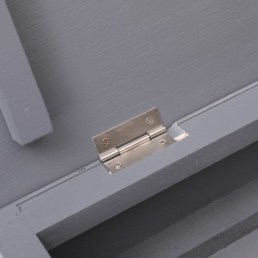 vidaXL Παπουτσοθήκη Γκρι 50x28x98cm από Ξύλο Παυλώνιας